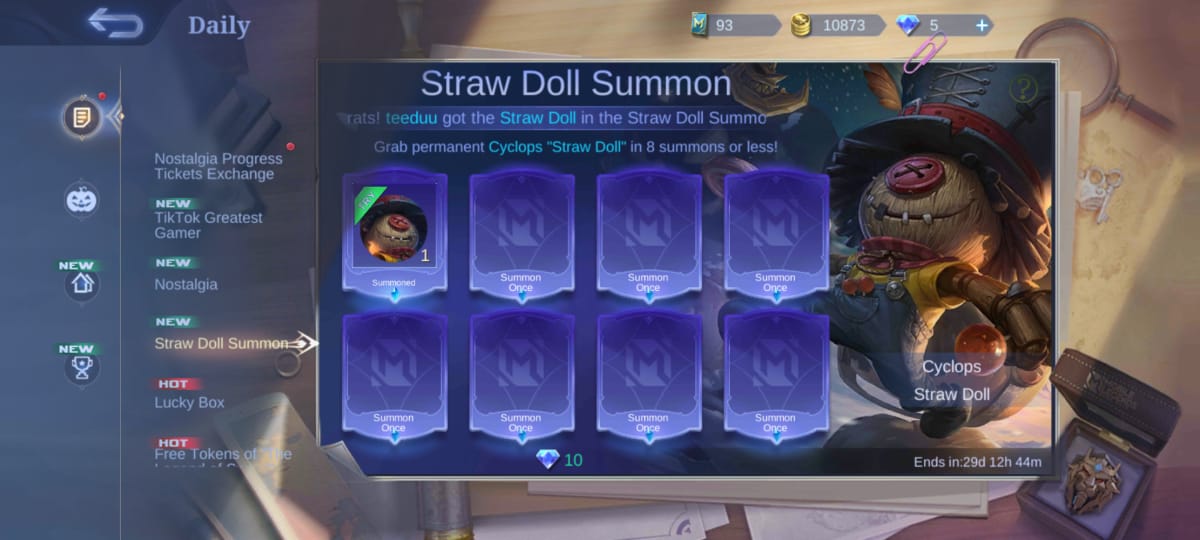 Straw Doll Summon - Cyclops - Bountie
